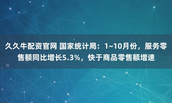 久久牛配资官网 国家统计局：1~10月份，服务零售额同比增长5.3%，快于商品零售额增速